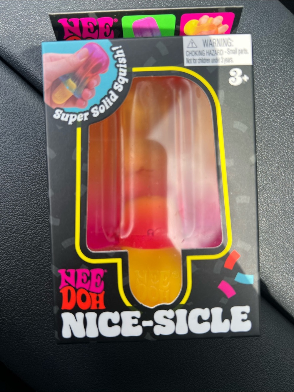 Nice-Sicle Kids Toy - Pink & Orange Squishy Popsicle